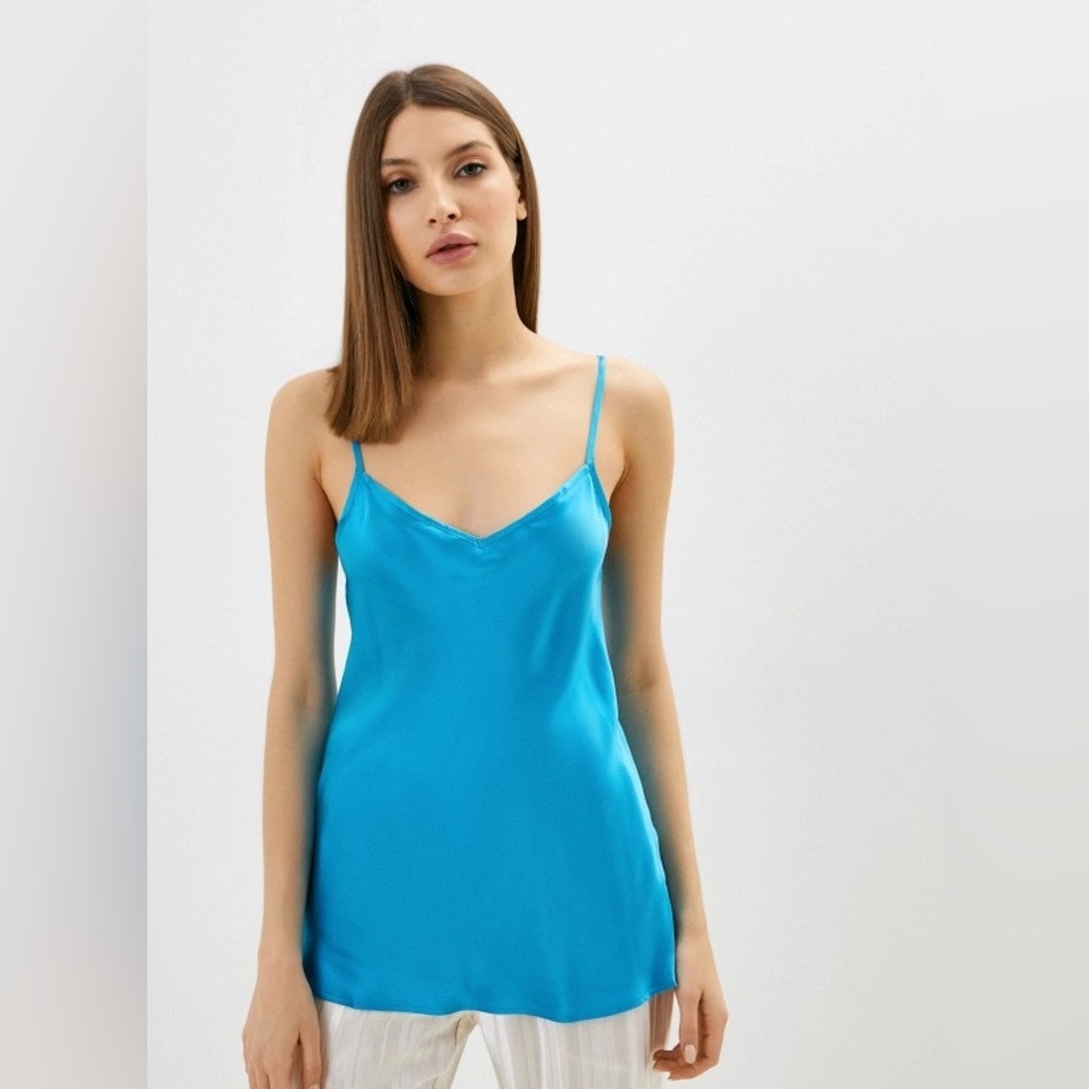 Intimissimi Silk Satin Top with V neckline